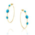 Turquoise Hoop Earrings - Earrings