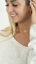 Gold Cross Choker Necklace - Necklace