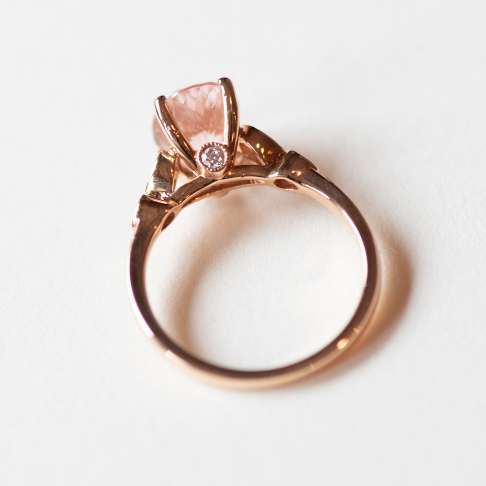 Claire Rose Gold Morganite Ring - Engagement Rings