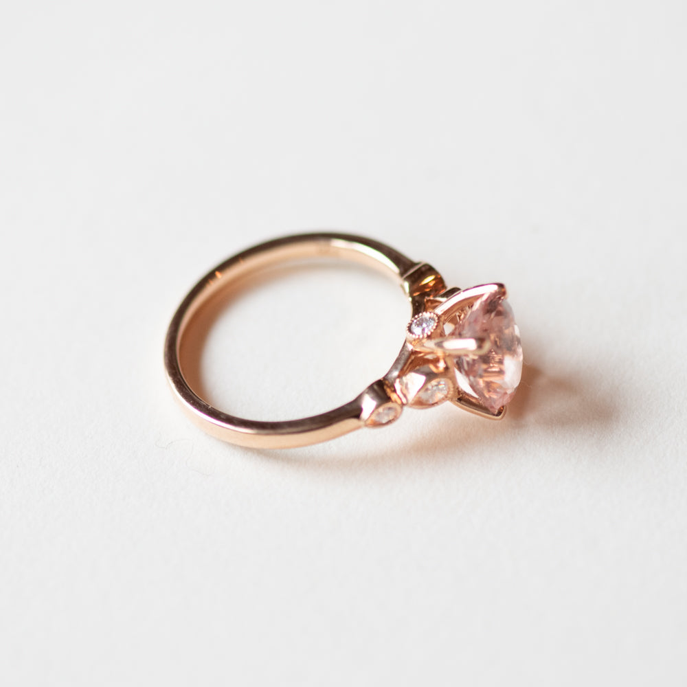Claire Rose Gold Morganite Ring - Engagement Rings