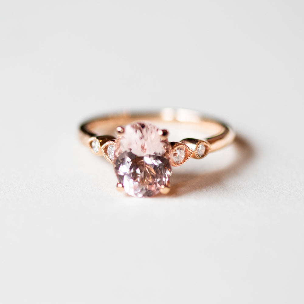 Claire Rose Gold Morganite Ring - Engagement Rings