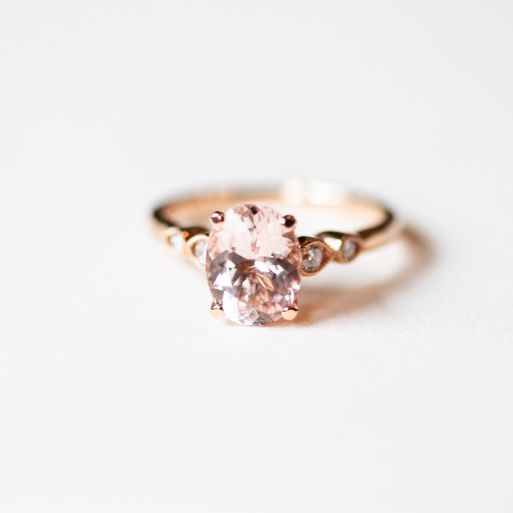 Claire Rose Gold Morganite Ring - Engagement Rings