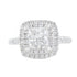 Double Halo Princess Cut Ring - Rings