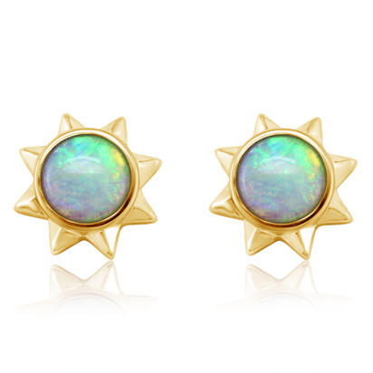 Australian Opal Sun Earrings - Earrings