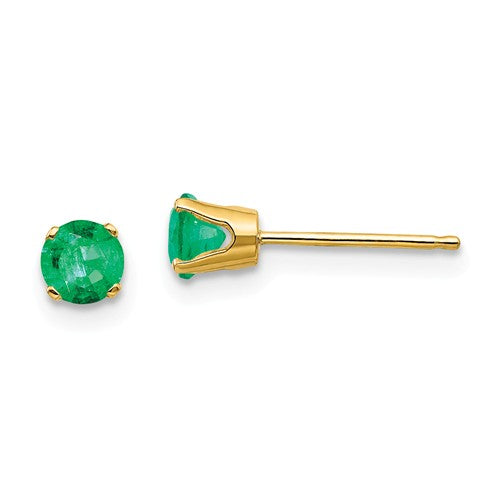 Emerald Stud Earrings - Earrings