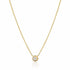 Bezel Set Diamond Necklace - Necklace
