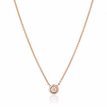 Bezel Set Diamond Necklace - Necklace