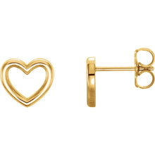 Simple Love Heart Earrings - Earrings