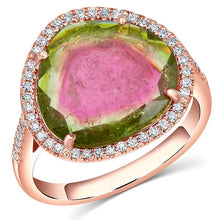 Kiki Rose Gold Watermelon Tourmaline Ring - Rings