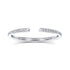 Zoe Open Diamond Ring With Halfway Diamonds - Rings
