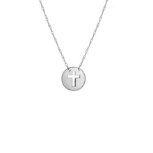 Cross Disc Necklace - Necklace