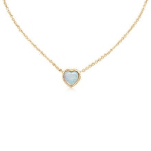 Australian Heart Opal Necklace - Necklaces
