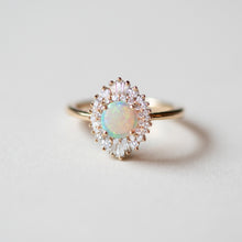 Arielle Diamond Opal Ring - Rings