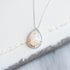 Pear Diamond and Opal Necklace - Necklace