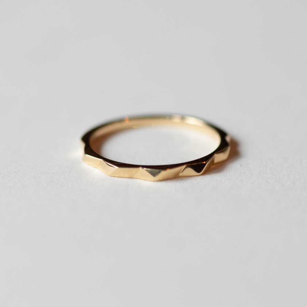 Gold Geometric Ring - Rings