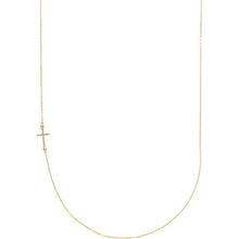 Sideways Cross Necklace - Necklace