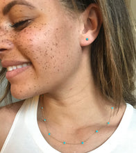 Turquoise Stud Earrings  in Gold - Earrings