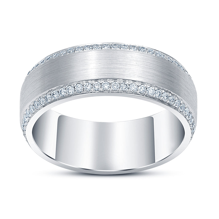 Beveled Edge Diamond Ring - Rings