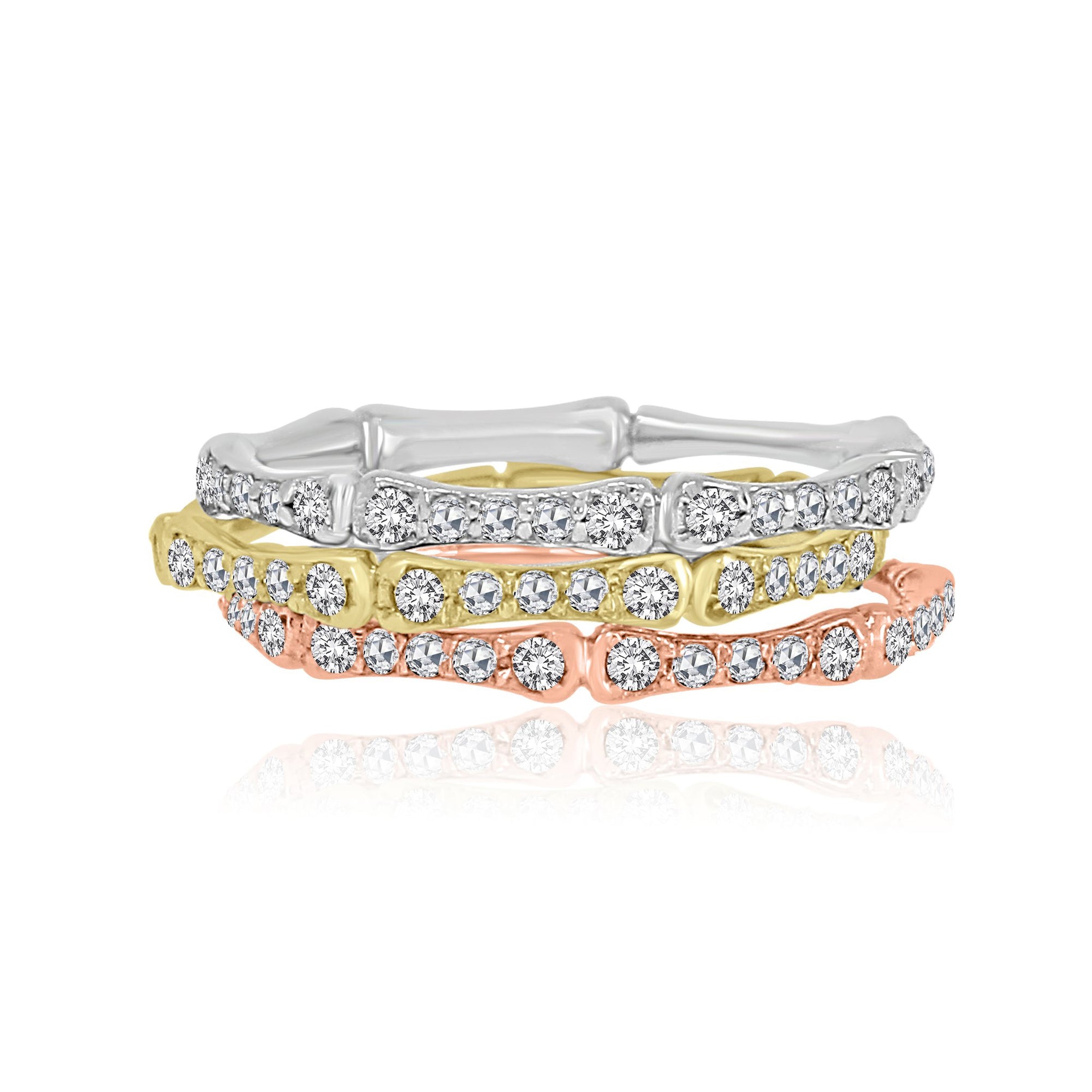 Rose Cut Diamond Wedding Band | Vintage Inspired - Rings