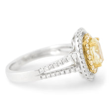 Belle Oval Yellow Diamond Halo Ring - Rings